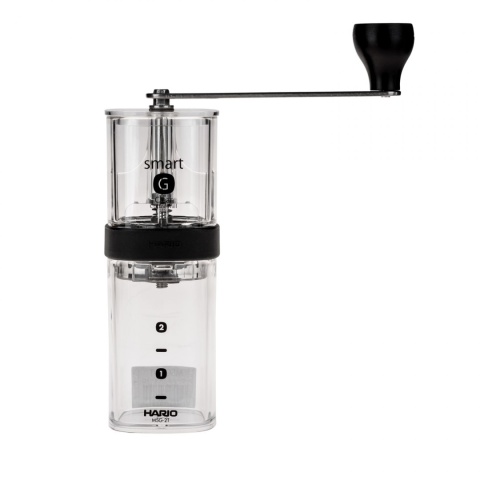 Hario Smart G Coffee Mill Czarny Przezroczysty - Młynek do kawy