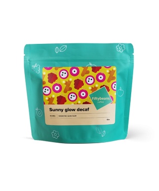 Fiftybeans - Kolumbia Sunny Glow Decaf, bezkofeinowa- 200g