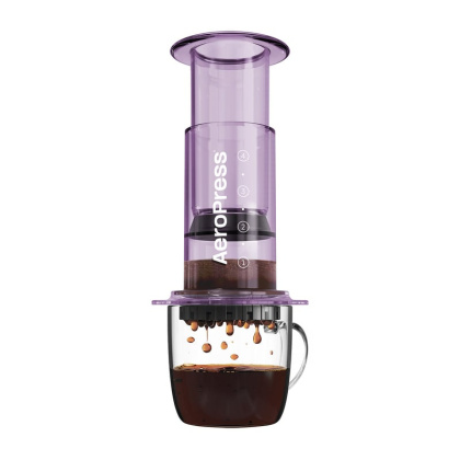 AeroPress - Zaparzacz do kawy CLEAR fioletowy