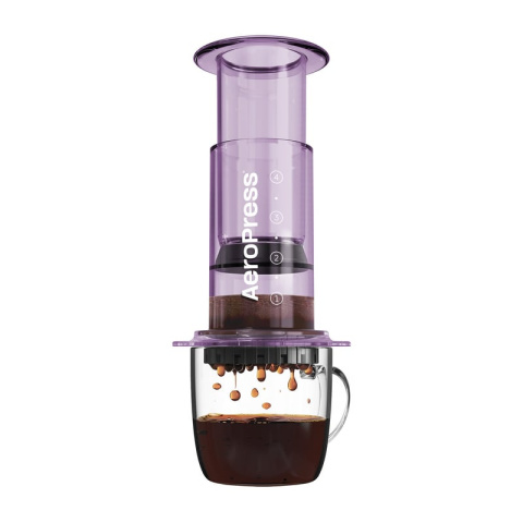 Aeropress clear fioletowy tritan produkt usa