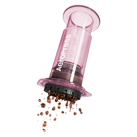 AeroPress - Zaparzacz do kawy CLEAR różowy